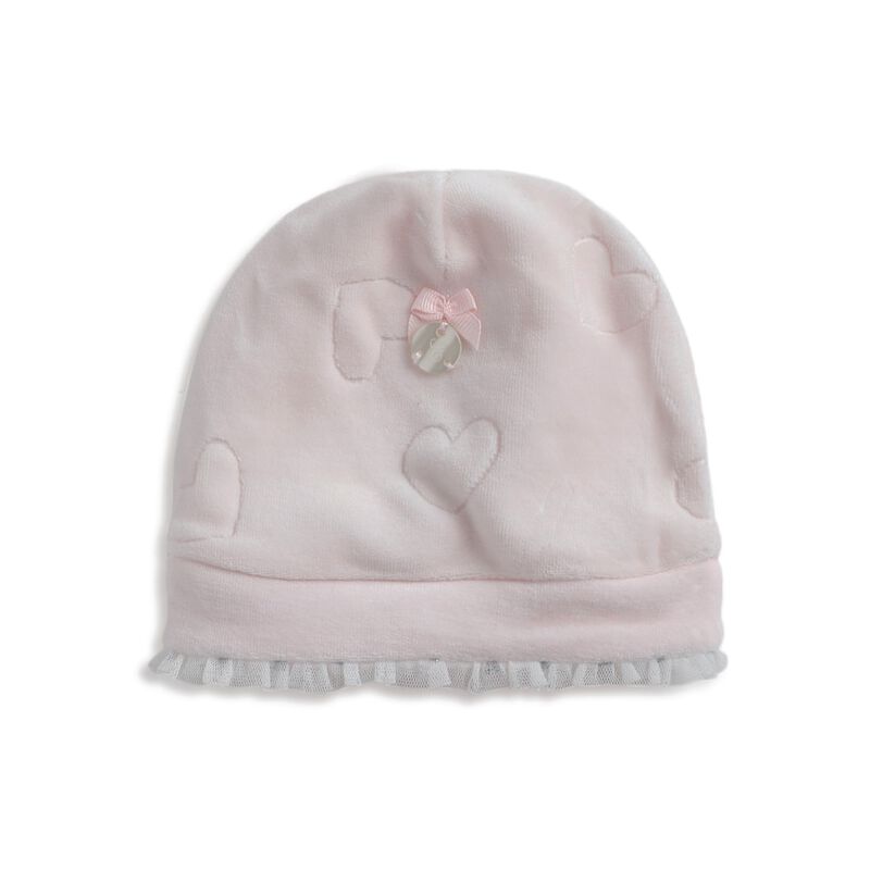 Velour Hat With Self Design image number null